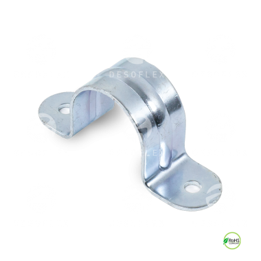 Abrazadera de tubo con montaje doble