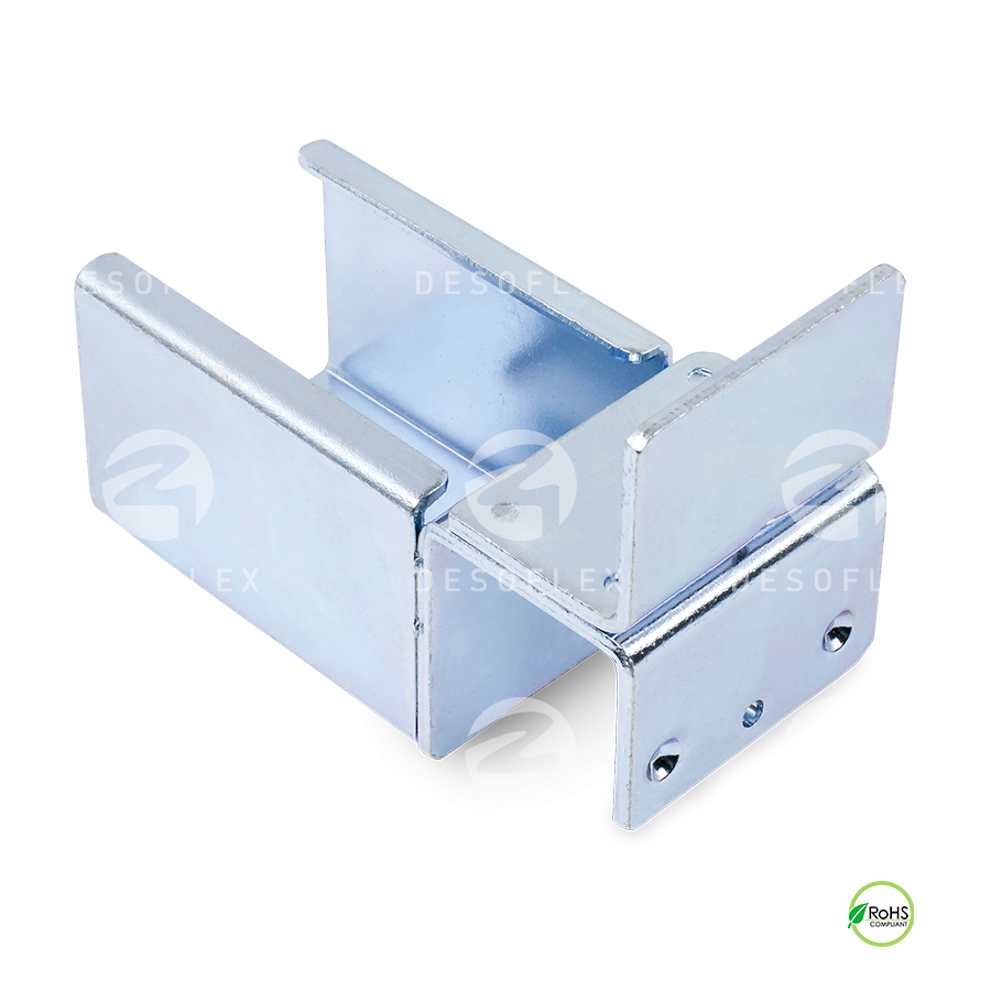 Soporte para riel con tope en borde