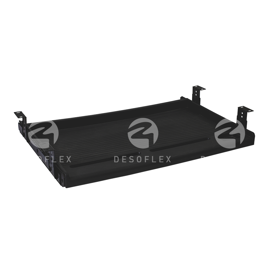 Porta teclado de plástico negro