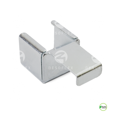 Soporte para riel con tope recto para perfil 40X40