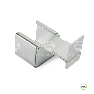 Soporte para riel con tope en borde para perfil 40X40