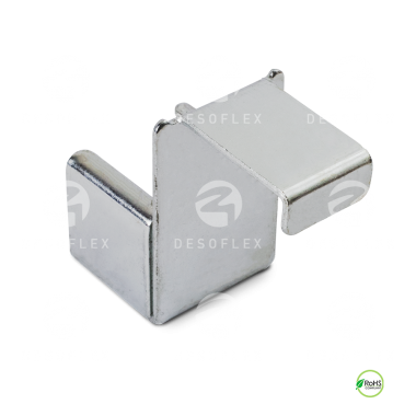Soporte para riel con tope inclinado para perfil 40X40