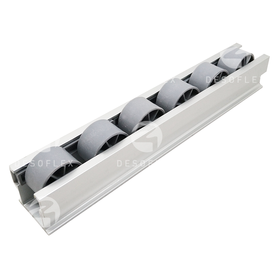 Riel de aluminio 40mm ESD (rueda gris)