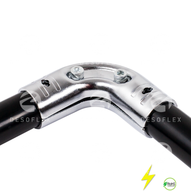 Unión de 90° curvada ESD en set