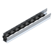 Riel de aluminio 40mm ESD con guía